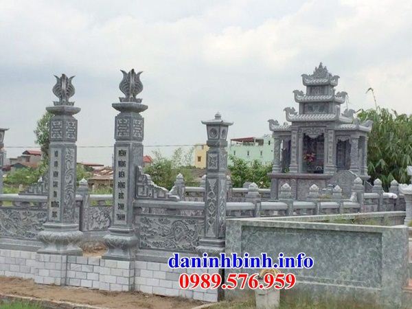 Mẫu khu lăng thờ nghĩa trang gia đình dòng tộc bằng đá thiết kế đẹp bán tại Hà Giang