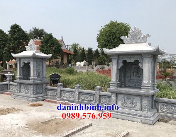 Mẫu kỳ đài nghĩa trang gia đình dòng họ bằng đá tự nhiên nguyên khối tại Hưng Yên