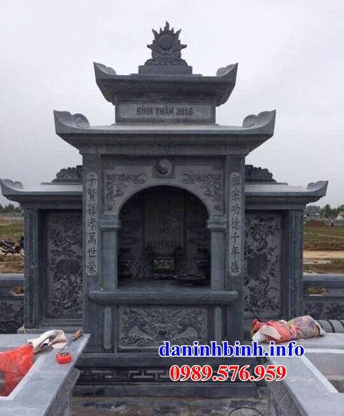 Mẫu kỳ đài thờ chung nghĩa trang gia đình dòng họ bằng đá kích thước chuẩn phong thủy tại Cao Bằng