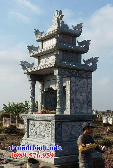 Mẫu kỳ đài thờ chung nghĩa trang gia đình dòng họ bằng đá mỹ nghệ Ninh Bình tại Khánh Hòa