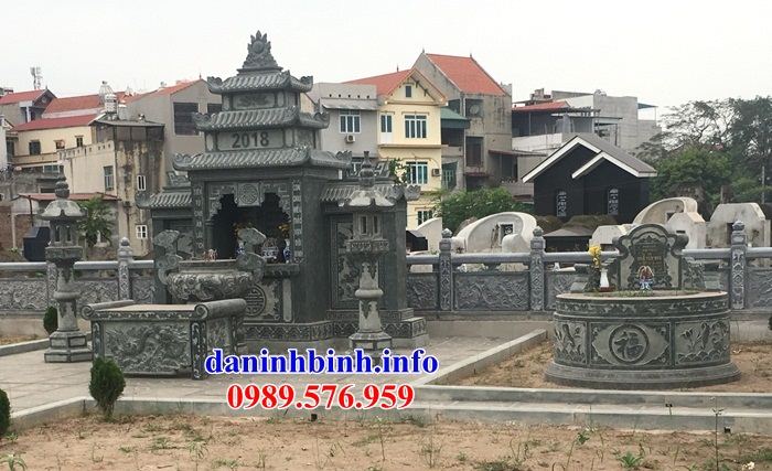 Mẫu kỳ đài thờ chung nghĩa trang gia đình dòng họ bằng đá tại Hải Phòng