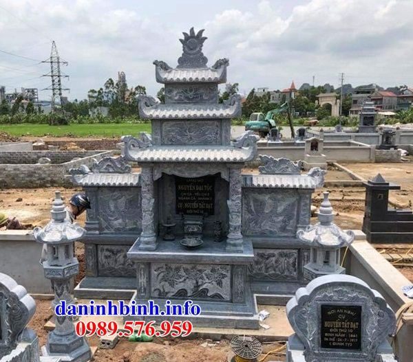 Mẫu kỳ đài thờ chung nghĩa trang gia đình dòng họ bằng đá tại Khánh Hòa