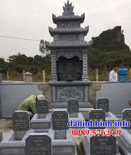 Mẫu kỳ đài thờ chung nghĩa trang gia đình dòng họ bằng đá tại Phú Yên