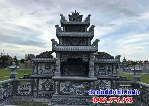 Mẫu kỳ đài thờ chung nghĩa trang gia đình dòng họ bằng đá tự nhiên cao cấp tại Đồng Nai