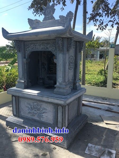 Mẫu kỳ đài thờ chung  nghĩa trang gia đình dòng họ bằng đá tự nhiên nguyên khối tại Thanh Hóa