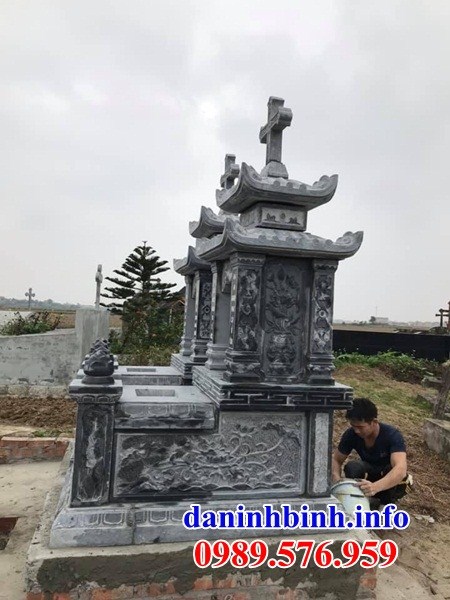 Mẫu lăng mộ đạo thiên chúa công giáo bằng đá kích thước chuẩn phong thủy bán tại Bình Thuận