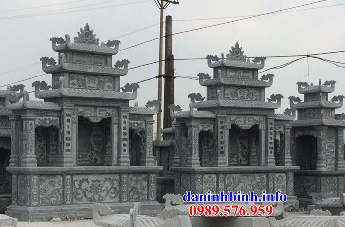 Mẫu lăng thờ chung nghĩa trang gia đình dòng họ bằng đá bán báo giá tại Hà Giang