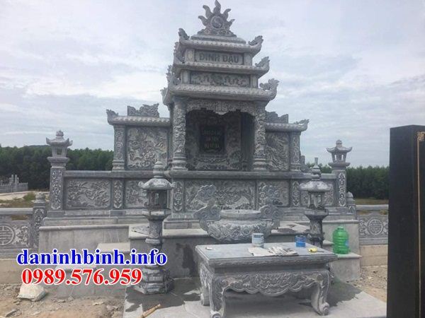 Mẫu lăng thờ chung nghĩa trang gia đình dòng họ bằng đá kích thước chuẩn phong thủy tại Hà Giang