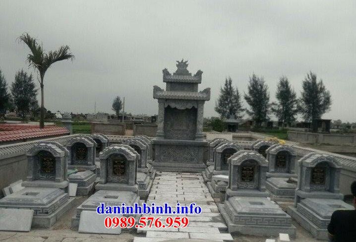 Mẫu lăng thờ chung nghĩa trang gia đình dòng họ bằng đá tự nhiên cao cấp tại Thừa Thiên Huế