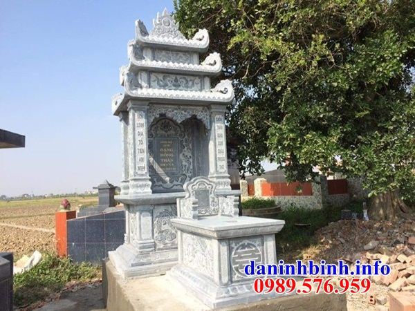 Mẫu lăng thờ chung nghĩa trang gia đình dòng họ bằng đá tự nhiên nguyên khối tại Đắk Lắk
