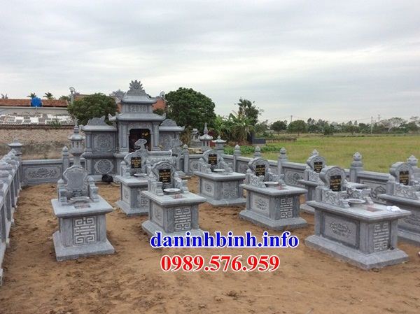 Mẫu miếu thờ chung nghĩa trang gia đình dòng họ bằng đá tại Tiền Giang