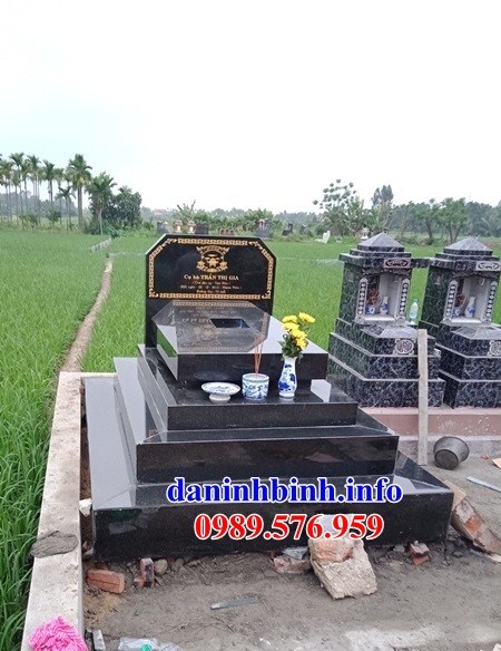 Mộ người theo đạo công giáo thiên chúa bằng đá hoa cương nguyên khối đẹp bán tại Thái Nguyên