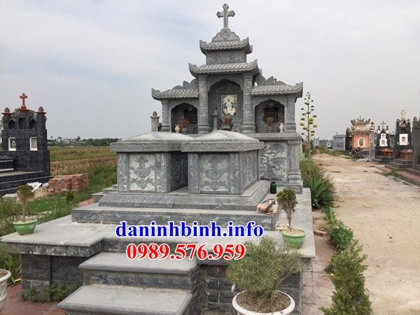 Mộ đôi đạo công giáo thiên chúa bằng đá kích thước chuẩn phong thủy bán tại Ninh Thuận