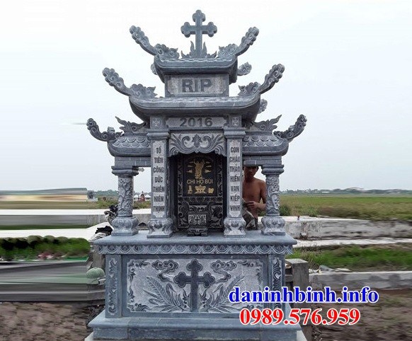 Nghĩa trang lăng mộ đạo thiên chúa công giáo bằng đá kích thước chuẩn phong thủy đẹp tại Hà Giang