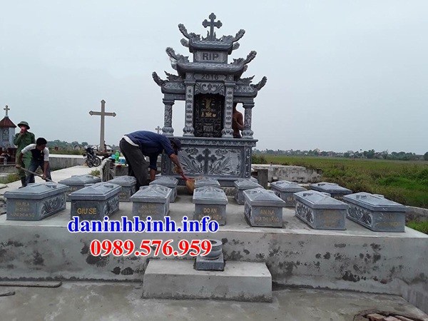 Nghĩa trang lăng mộ đạo thiên chúa công giáo bằng đá tự nhiên cao cấp đẹp tại Hà Giang