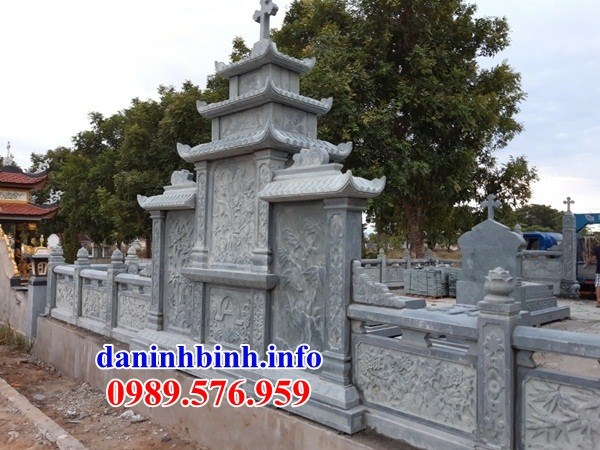 Nghĩa trang mộ công giáo đạo thiên chúa bằng đá chạm khắc tinh xảo tại Phú Yên