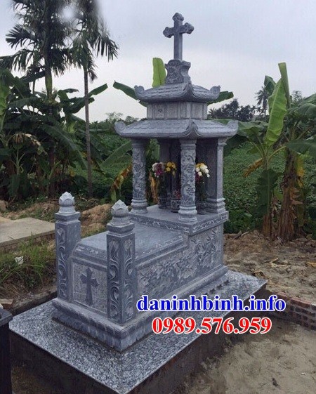Thiết kế mộ đạo thiên chúa công giáo bằng đá chạm khắc tinh xảo bán tại Đà Nẵng