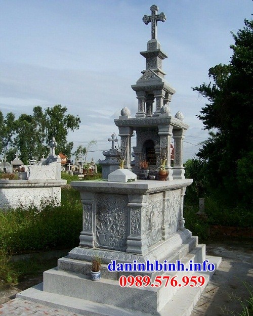 Thiết kế mộ đạo thiên chúa công giáo bằng đá mỹ nghệ Ninh Bình bán tại Đà Nẵng