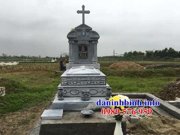 Thiết kế mộ đạo thiên chúa công giáo bằng đá tự nhiên bán tại Sài Gòn