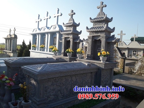 mộ đạo thiên chúa công giáo kích thước đẹp bằng đá mỹ nghệ Ninh Bình bán tại Cần Thơ