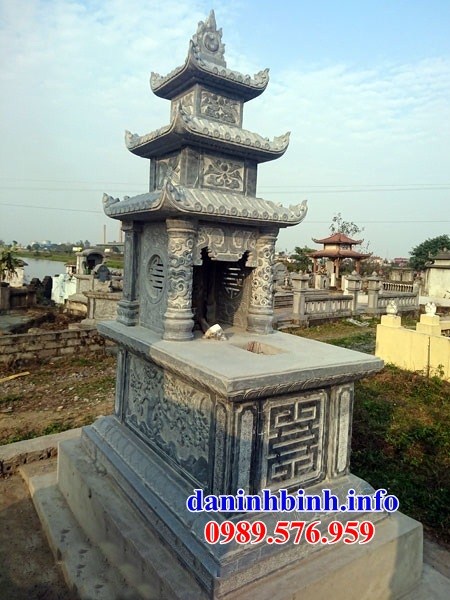 Bán báo giá mộ ba mái bằng đá khối tự nhiên đẹp tại Bình Định