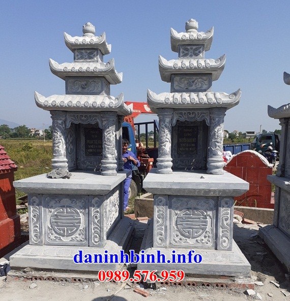 Bán báo giá mộ ba mái bằng đá khối tự nhiên đẹp tại Tây Ninh