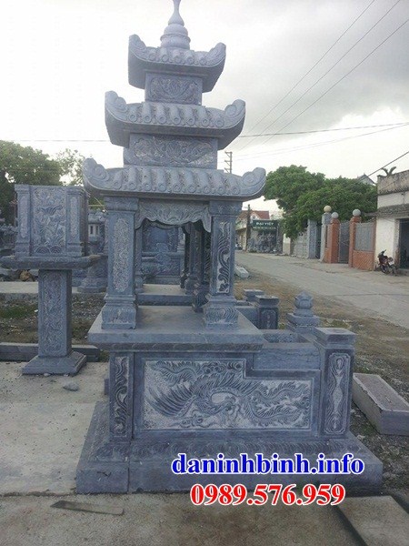 Bán báo giá mộ ba mái bằng đá điêu khắc rồng phượng đẹp tại Tây Ninh