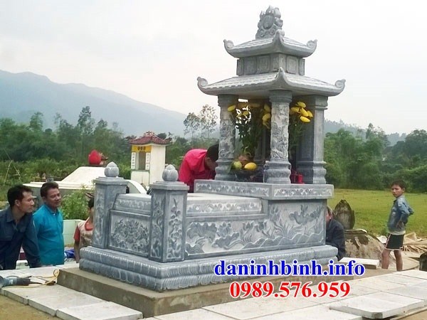 Bán báo giá mộ hai mái bằng đá chạm khắc hoa văn tinh xảo đẹp tại Bà Rịa Vũng Tàu