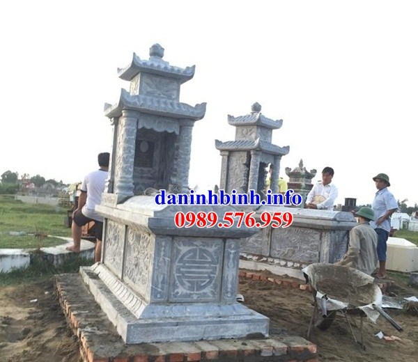 Bán báo giá mộ hai mái bằng đá cất để tro hài cốt hỏa táng đẹp tại Nghệ An