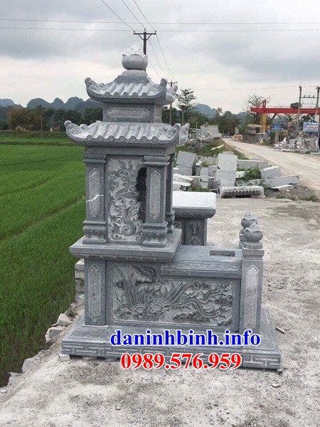 Hình ảnh mộ hai mái bằng đá điêu khắc long phụng bán tại Ninh Bình