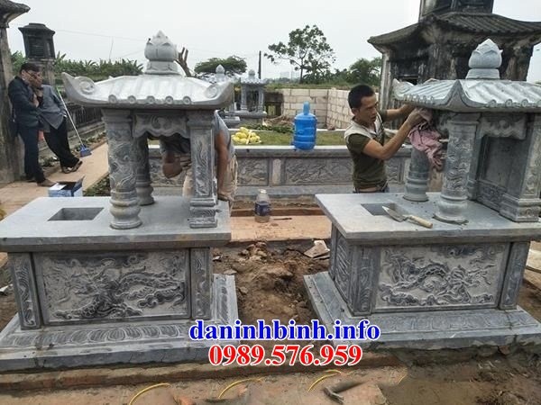 Hình ảnh mộ một mái bằng đá điêu khắc rồng phượng bán tại Hà Tĩnh