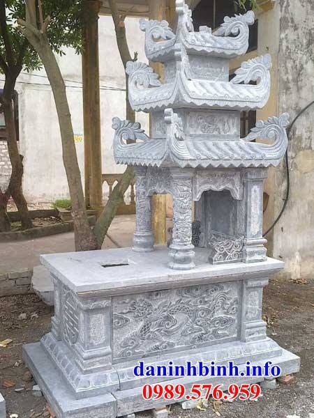 Lăng mộ ba mái bằng đá chạm khắc hoa văn tinh xảo đẹp bán tại Bình Phước