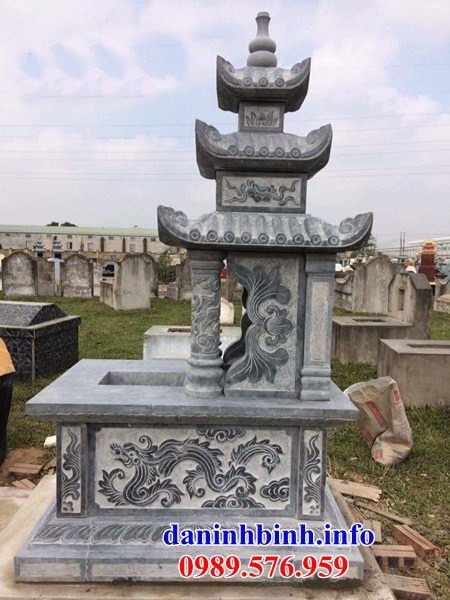 Lăng mộ ba mái bằng đá kích thước chuẩn phong thủy bán tại Ninh Bình