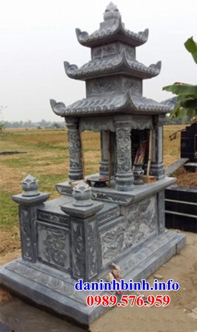 Lăng mộ ba mái bằng đá kích thước chuẩn phong thủy đẹp bán tại Bình Phước