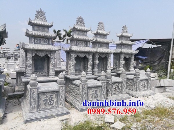 Lăng mộ ba mái bằng đá xanh bán báo giá đẹp tại Đồng Tháp