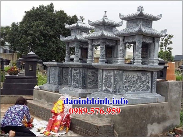 Lăng mộ hai mái bằng đá cất để tro hài cốt hỏa táng bán tại Tiền Giang