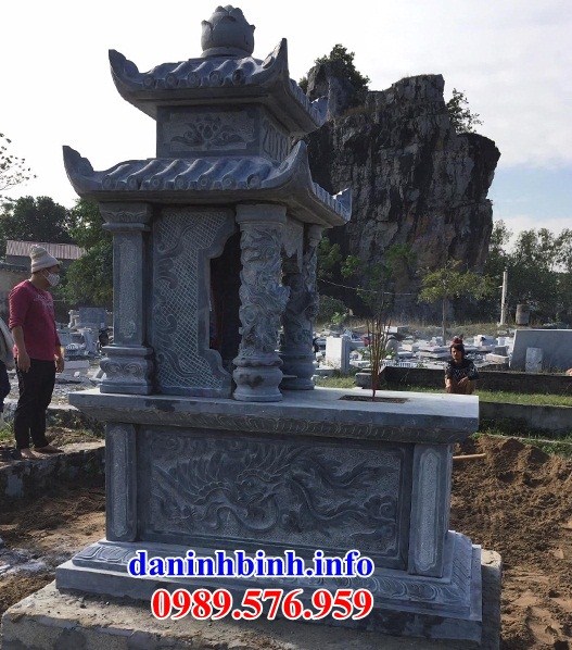 Lăng mộ hai mái bằng đá xanh Thanh Hóa bán tại Tiền Giang