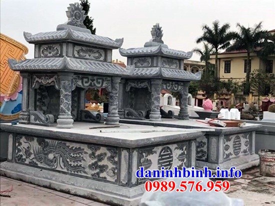 Lăng mộ đôi gia đình hai mái bằng đá bán báo giá tại Ninh Thuận