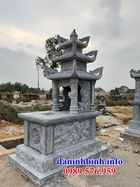 Mẫu mộ ba mái bằng đá cất để tro hài cốt hỏa táng bán tại Khánh Hòa