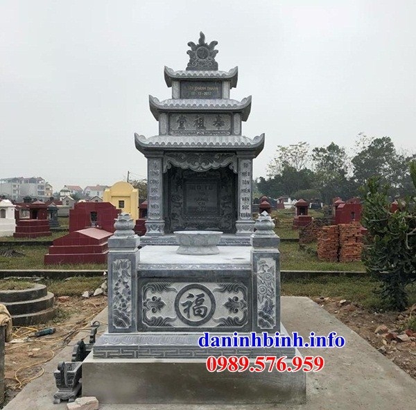 Mẫu mộ ba mái bằng đá kích thước lớn đẹp bán tại Lâm Đồng