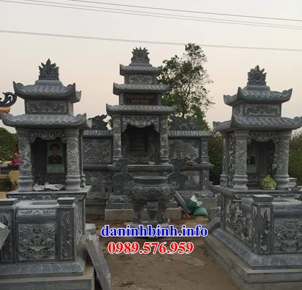 Mẫu mộ hai mái bằng đá cất để tro hài cốt hỏa táng đẹp bán tại Hà Nội