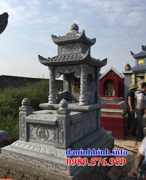 Mẫu mộ hai mái bằng đá mỹ nghệ Ninh Bình đẹp bán tại Hà Nội