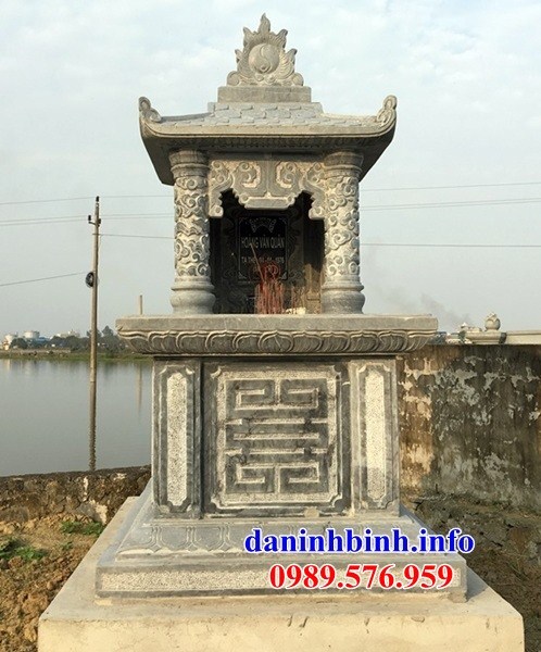 Mẫu mộ một mái bằng đá Thanh Hóa tự nhiên bán tại Điện Biên