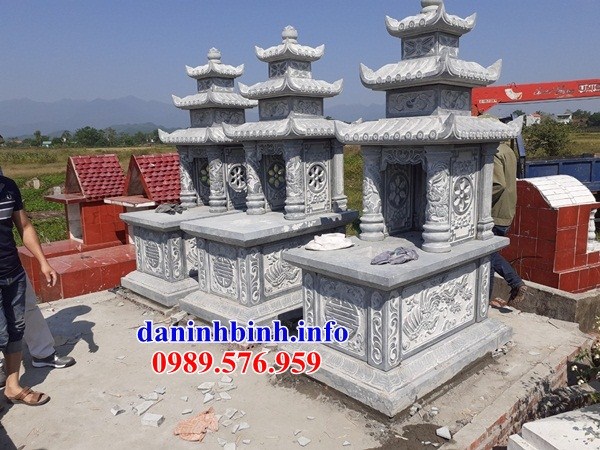 Mẫu mộ đá ba mái để hài cốt tại Ninh Thuận