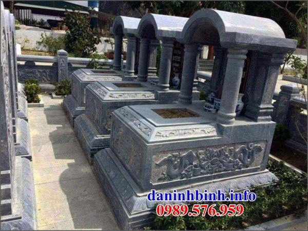 Mẫu mộ đơn một mái bằng đá mỹ nghệ Ninh Bình bán tại Thái Nguyên