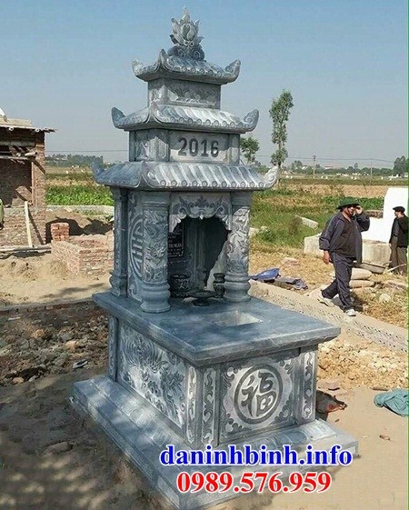 Xây lắp mộ ba mái bằng đá mỹ nghệ Ninh Bình đẹp tại Quảng Trị