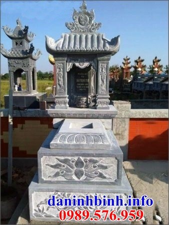 Xây lắp mộ một mái bằng đá mỹ nghệ Ninh Bình bán tại Thái Bình