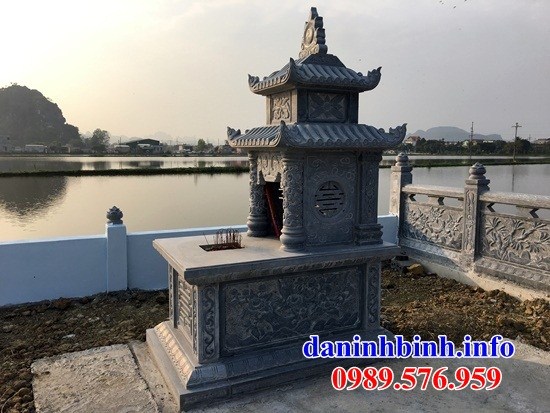 mộ hai mái kích thước đẹp bằng đá mỹ nghệ bán tại Bình Phước