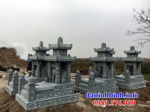 mộ hai mái kích thước đẹp bằng đá thiết kế hiện đại bán tại Bình Phước