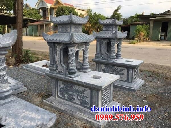 mộ hai mái thiết kế đẹp bằng đá cất để tro hài cốt hỏa táng bán tại Đà Nẵng